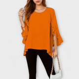 Marta – Fluida Blusa s Volanima