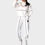 Ivkica ™ |Ležerni set od 2 dijela sa sweatshirtom i linijskim detaljem