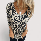 Zlata™ | Ležerna ženska majica s leopard uzorkom