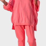 Ema™ | Loungewear set s pulover gornjim dijelom i skraćenim hlačama