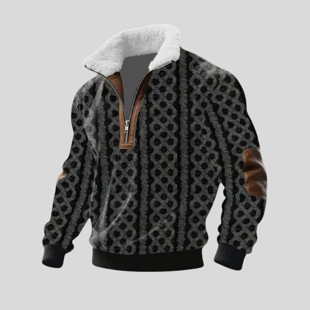 Stipe - Vunena Majica S Visokim Ovratnikom Od Flisa