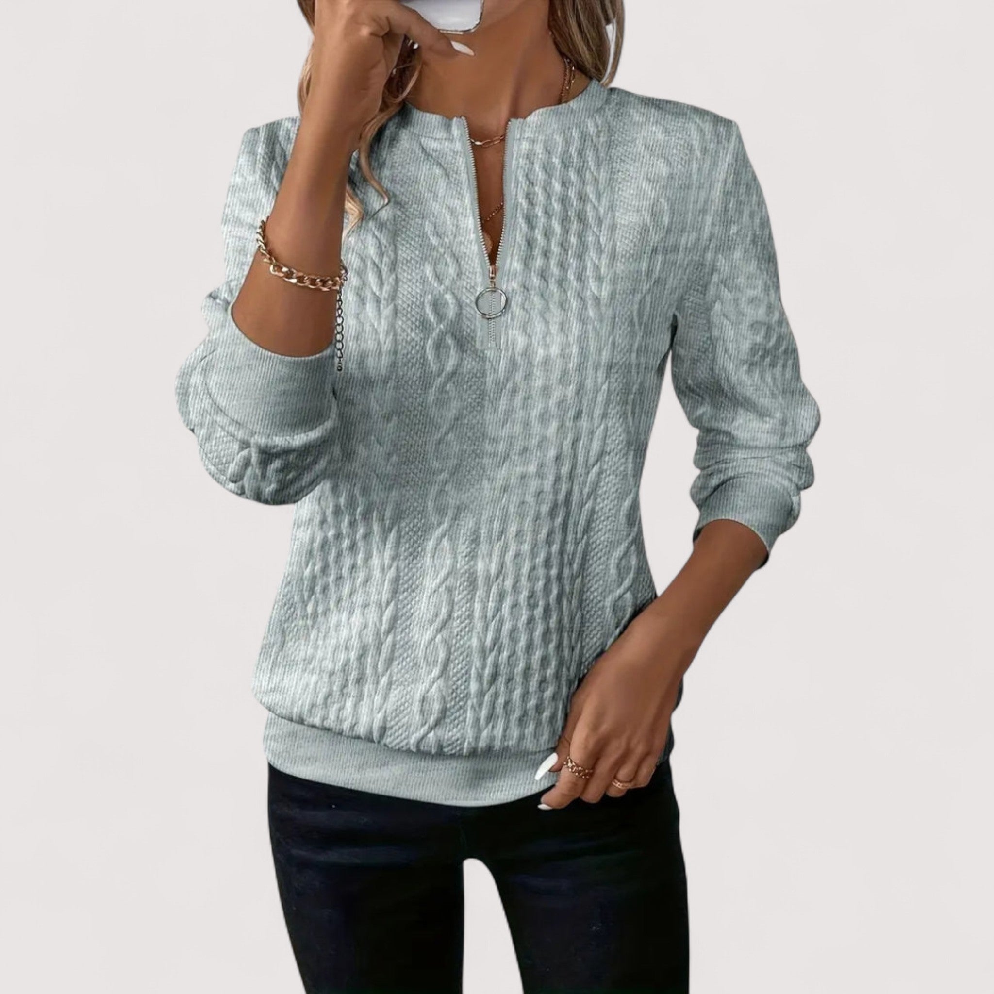 Birgit™ | Elegantni pleteni pulover