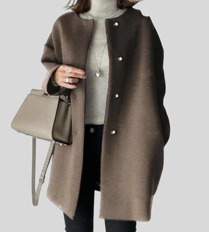 Lia – Elegantni Kaput Ravnog Kroja