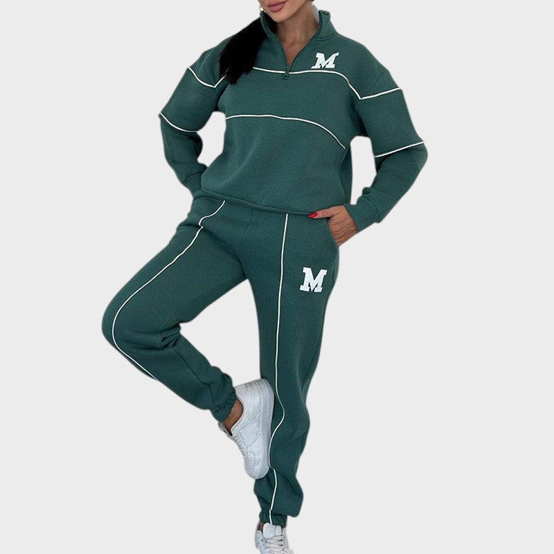 Ivkica ™ ｜Ležerni set od 2 dijela sa sweatshirtom i linijskim detaljem