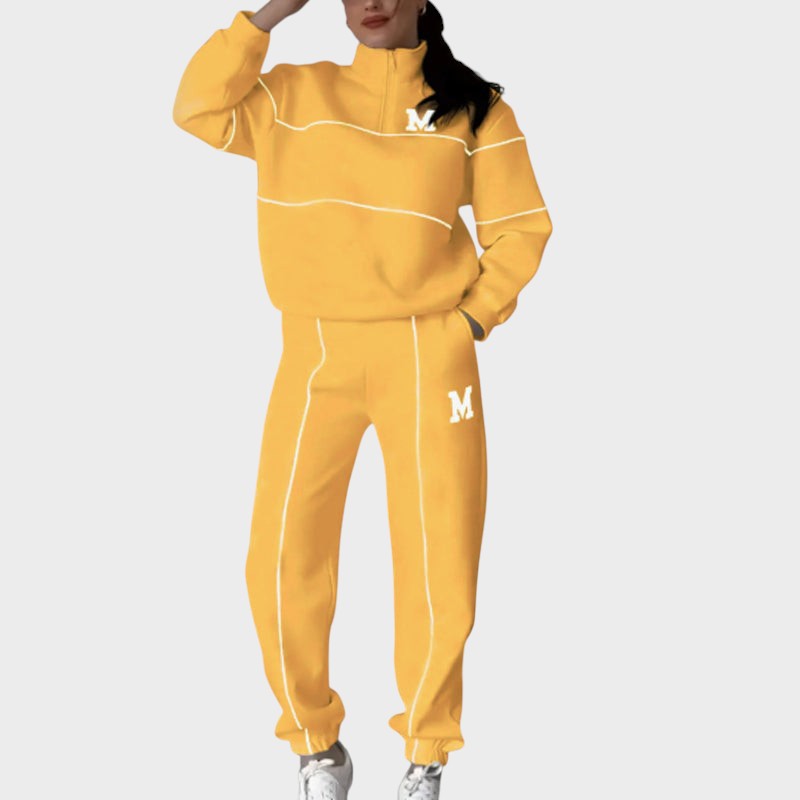 Ivkica ™ ｜Ležerni set od 2 dijela sa sweatshirtom i linijskim detaljem