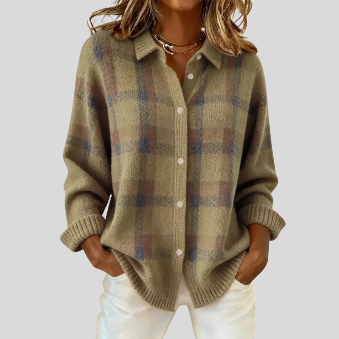 Evelyn - Klasični Prugasti Pulover