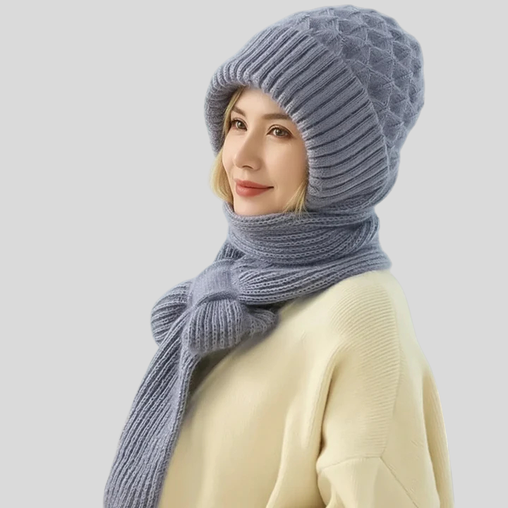 Bonnie - Kapa I Šal Otporni Na Vjetar, Podstavljeni Flisom S Ugrađenom Zaštitom Za Uši