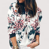 Lidia™ | Stilizirana bomber jakna s cvjetnim uzorkom
